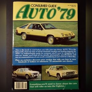 Vintage Consumer Guide "Auto '79" Magazine with Specs & Prices